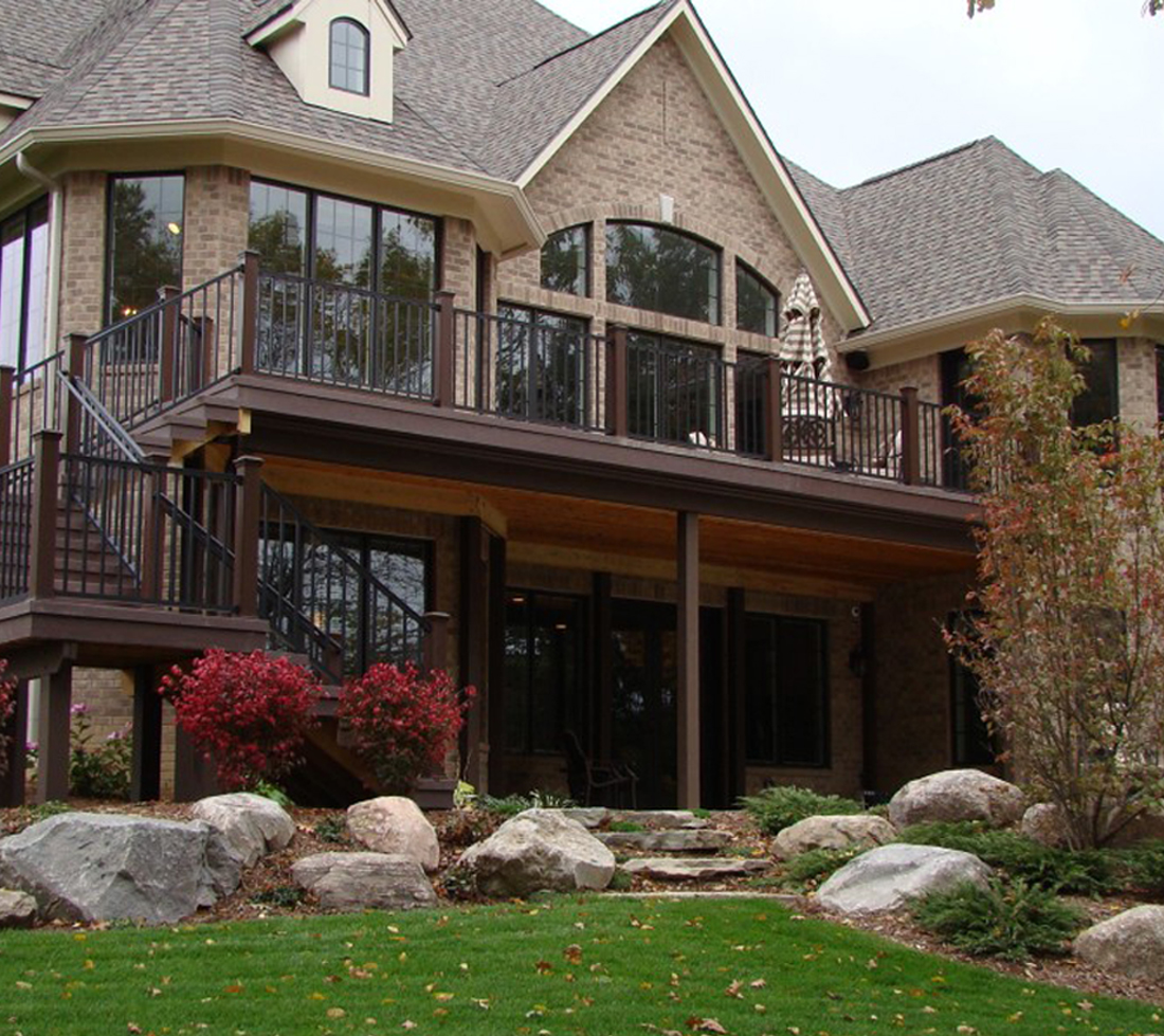 Charming two-story home with a custom deck